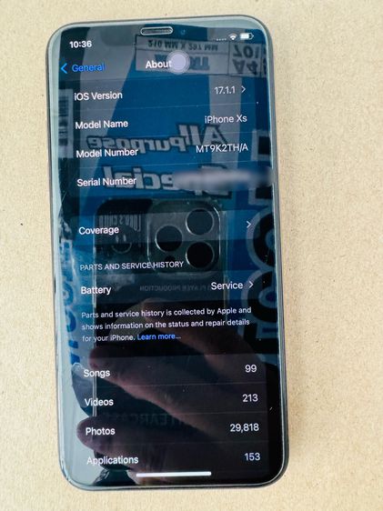 Iphone XS 256GB เครื่องไทย พร้อมกล่อง รูปที่ 3