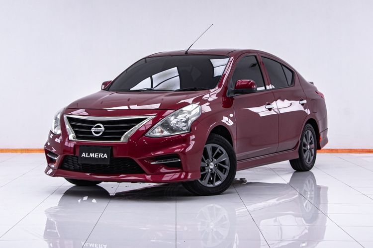 Nissan Almera 2017 1.2 E Sportech Sedan เบนซิน ไม่ติดแก๊ส เกียร์อัตโนมัติ แดง รูปที่ 4