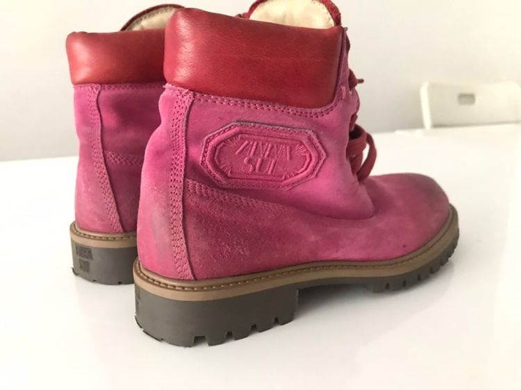 ANNA SUI Suede Boot Shoes for Girls