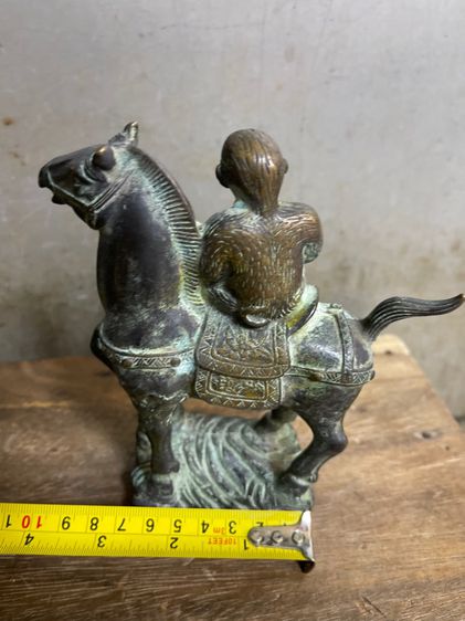 ลิงขี่ม้า ทองเหลืองสะสม รูปที่ 7