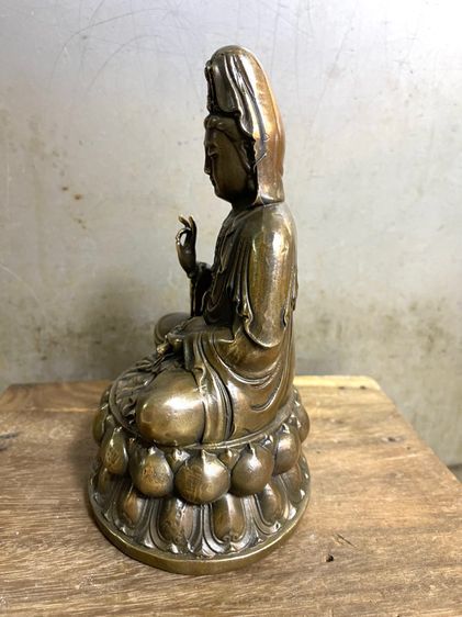 เจ้าแม่กวนอิม ทองเหลืองสะสม A11 รูปที่ 5