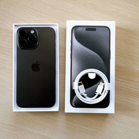 iPhone 15 Pro Max ความจุ 256 GB สีดำ มือสอง สภาพไร้รอยตำหนิ ประกันศูนย์ไทย ถึง พย 67 รูปที่ 5