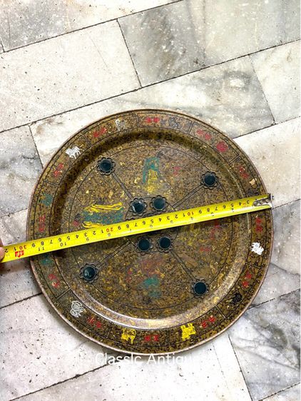 ถาด 12นักษัตร ทองเหลืองสะสม รูปที่ 13