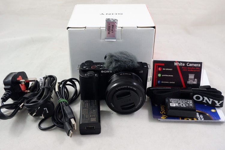 กล้องมิลเลอร์เลส ไม่กันน้ำ Sony ZV-E10 + เลนส์ 16-50 OSS