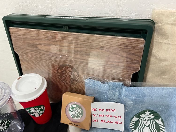 ถุงผ้า แก้ว Starbucks และกล่องของแท้และใหม่ ขายยกชุดทั้งหมด รูปที่ 4