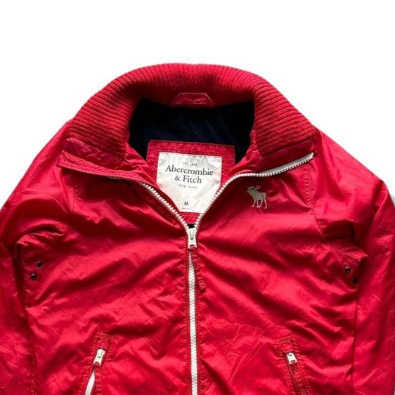 Abercrombie Fitch Red Full Zipper Jacket รอบอก 44” รูปที่ 8