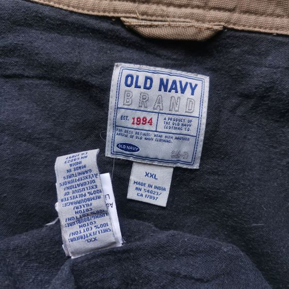 Vintage Old Navy Khaki Brown Trucker Jacket รอบอก 43” รูปที่ 5