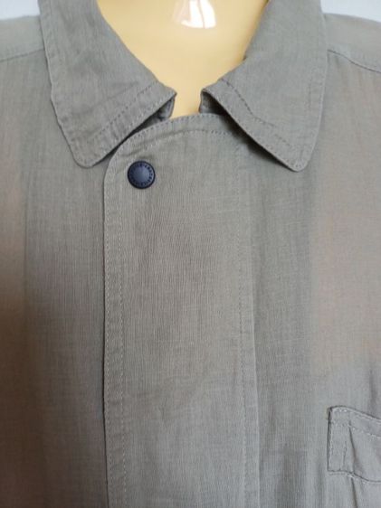 Crocodile Linen Cotton Zipper Jacket Size M ออกแบบโดย Hamada 
สีมะกอกน้ำ อ่อนๆ เอิร์ธโทน  รูปที่ 12