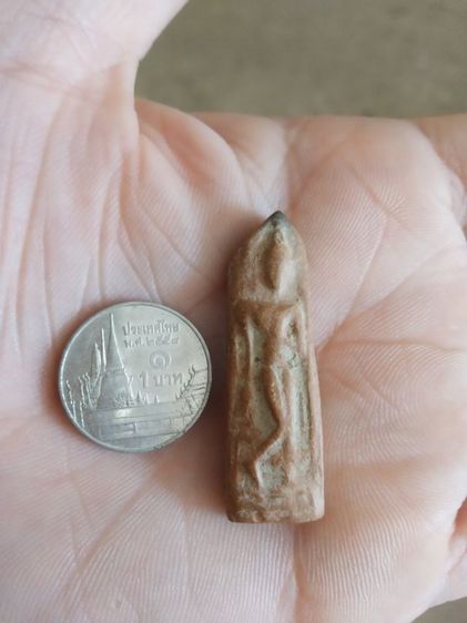 พระเนื้อดิน(พระพิมพ์พระสวรรค์ยืนหรือพระปางลีลากำแพงทุ่งเศรษฐี(280309)(พระใหม่)(ไม่ทราบพระเกจิที่สร้าง))พระบ้านพระเครื่องรางของมงคล รูปที่ 7