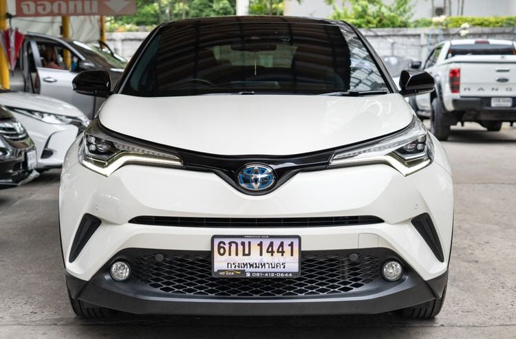 Toyota C-HR 2019 1.8 HV Hi Utility-car ไฮบริด ไม่ติดแก๊ส เกียร์อัตโนมัติ ขาว