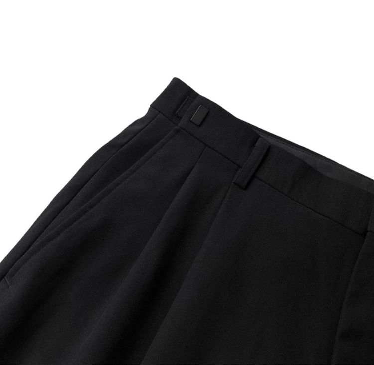 กางเกงสแล๊ควินเทจ สีดำ ผ้าวูล มีตัวล๊อคปรับขนาดเอวได้ 32-36 รูปที่ 2