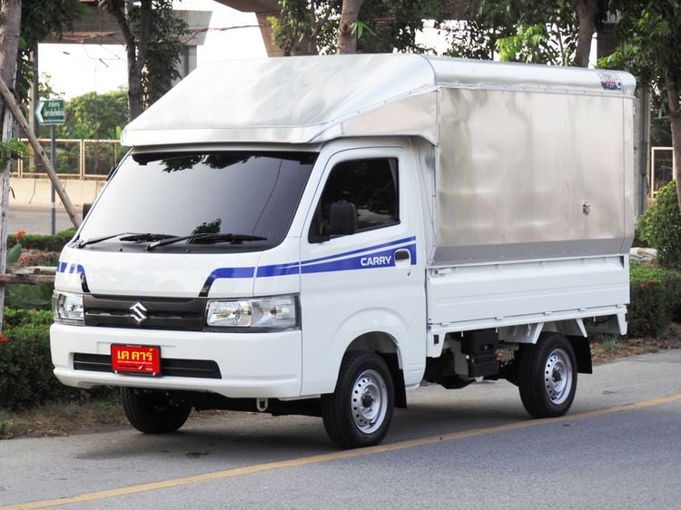 Suzuki Carry 2023 1.5 Pickup เบนซิน ไม่ติดแก๊ส เกียร์ธรรมดา ขาว รูปที่ 3
