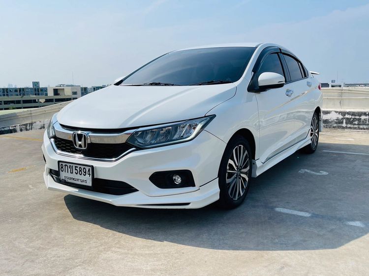 Honda City 2018 1.5 Sv Plus i-VTEC Sedan เบนซิน ไม่ติดแก๊ส เกียร์อัตโนมัติ ขาว