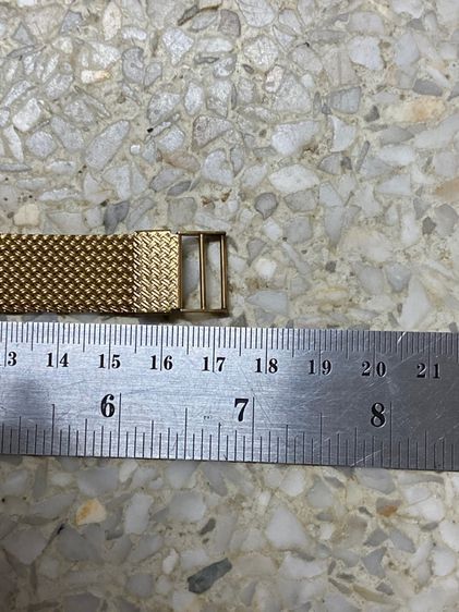 นาฬิกายี่ห้อ CHANDOR  by Orient  ควอทซ์ แท้มือสอง วินเทจทองสวย  มีรอยดำที่สายทั้งสองข้าง สายยาว 17 เซนติเมตร  950฿ รูปที่ 8