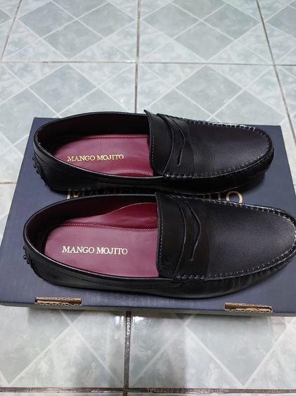 ขายรองเท้าหนังสีดำ Mango Mojito หนังแท้สวยมาก ใส่ทำงานใส่เที่ยว รูปที่ 2