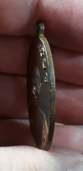 เหรียญพ่อท่านเขียว วัดหรงบล จ.นครศรีธรรมราช รุ่นแรก ปี2513 เนื้อทองแดงกะไหล่ทองสภาพยังสวย รูปที่ 5