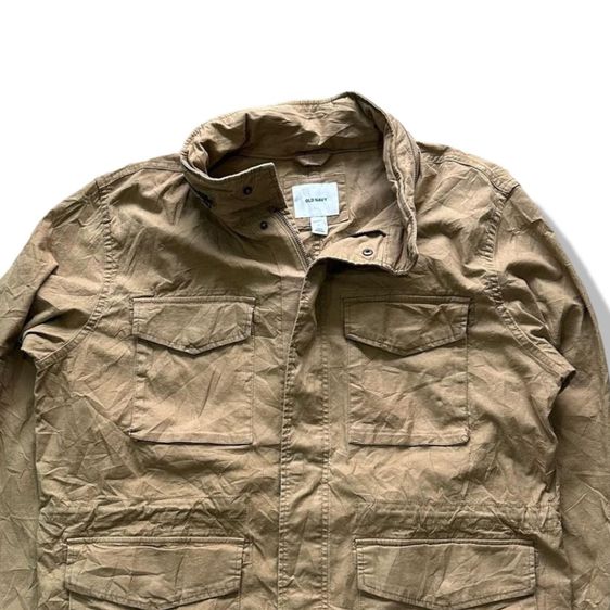 Old Navy Brown Military Hooded Jacket รอบอก 50” รูปที่ 8