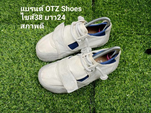 อื่นๆ รองเท้าผ้าใบ ผ้า UK 5.5 | EU 38 2/3 | US 7 ขาว OTZ Shoes รองเท้าสุขภาพ