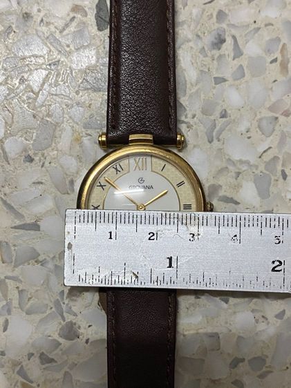 นาฬิกายี่ห้อ GROVANA  ควอทซ์ สวิสเมด ของแท้มือสอง ขนาด 33 มิลลิเมตร   900฿  รูปที่ 7