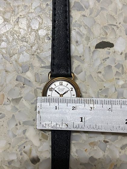 นาฬิกายี่ห้อ ORIENT  ควอทซ์ ของแท้มือสอง ทองวินเทจ  ขนาดเรือน 23 มิลลิเมตร  650฿ รูปที่ 8