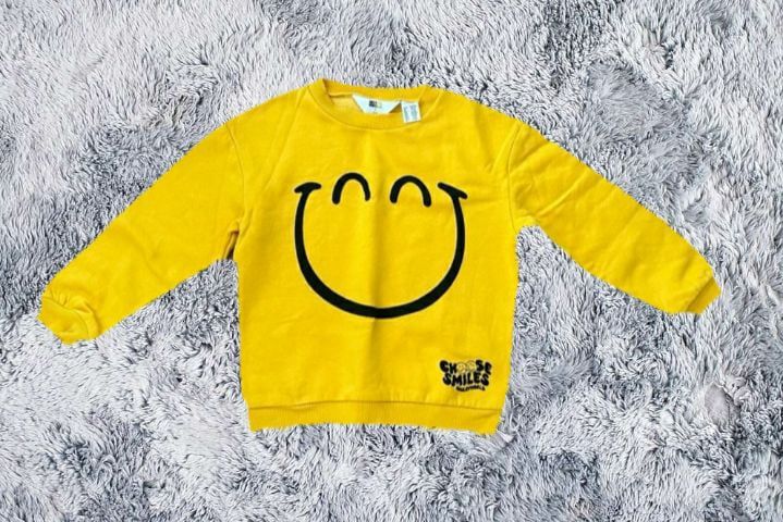 เสื้อเด็กHM × Smiley Sweatshirt