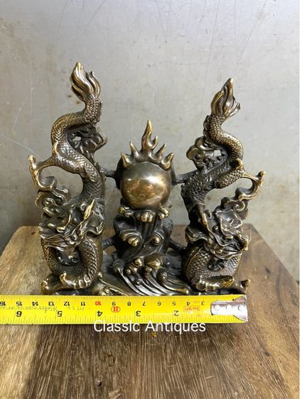 มังกร คู่ทองเหลืองกลาง รูปที่ 9