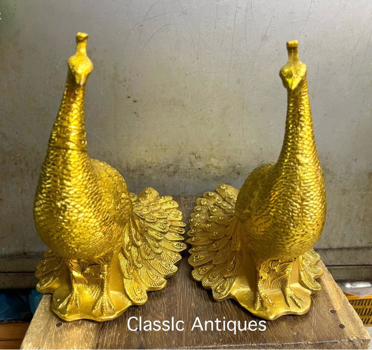 นกยูง ทองเหลือง กะไหล่ทองA1 รูปที่ 3