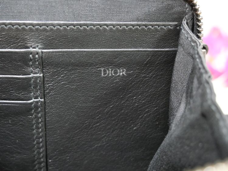 Dior Oblique jacquard Pouch with Strap รูปที่ 14