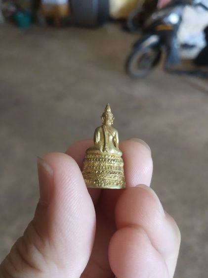 พระเนื้อกะไหล่ทองพิมพ์เล็ก(พระรูปหล่อพระหลวงพ่อทันใจ(วัดพระธาตุดอยสุเทพ)(จังหวัดเชียงใหม่))พระบ้านพระเครื่องรางของมงคล รูปที่ 6