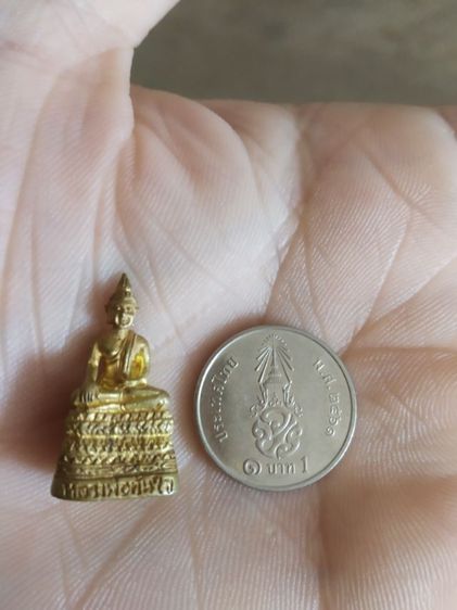 พระเนื้อกะไหล่ทองพิมพ์เล็ก(พระรูปหล่อพระหลวงพ่อทันใจ(วัดพระธาตุดอยสุเทพ)(จังหวัดเชียงใหม่))พระบ้านพระเครื่องรางของมงคล รูปที่ 9