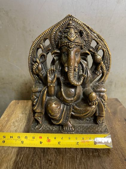 พระพิฆเนศ ทองเหลืองสะสมA5 รูปที่ 7