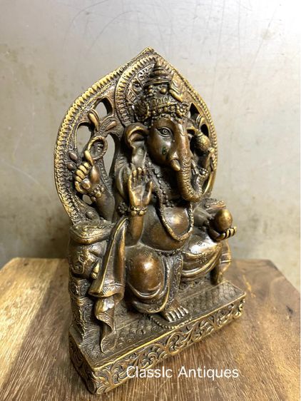 พระพิฆเนศ ทองเหลืองสะสมA5 รูปที่ 2