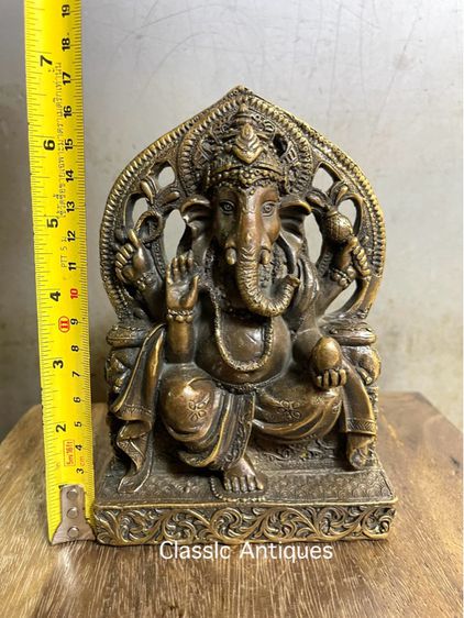 พระพิฆเนศ ทองเหลืองสะสมA5 รูปที่ 6