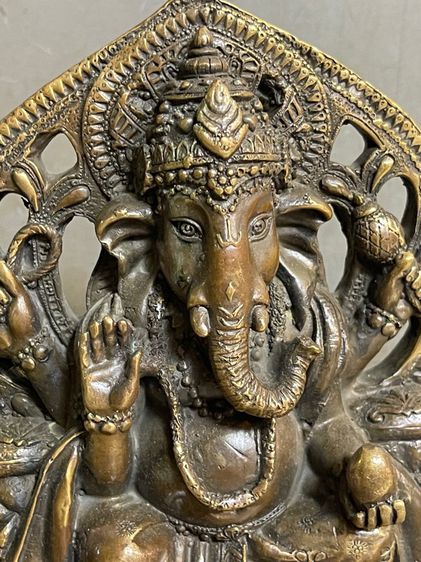 พระพิฆเนศ ทองเหลืองสะสมA5 รูปที่ 3