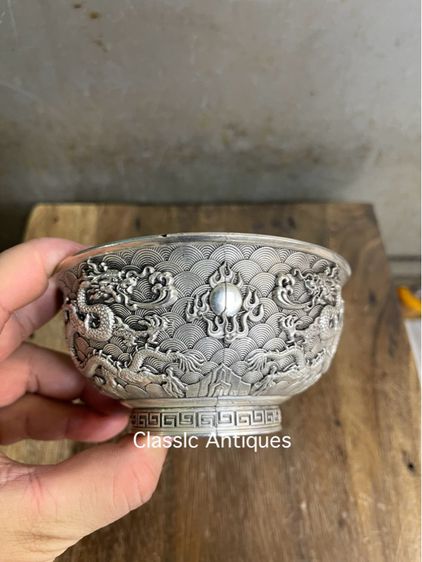 ถ้วยน้ำชา มังกรกะไหล่เงินA3 รูปที่ 7