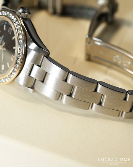 Rolex Oyster Perpetual 76080 Black Dial Diamond Bezel Oyster Steel 2000 26mm. รูปที่ 5