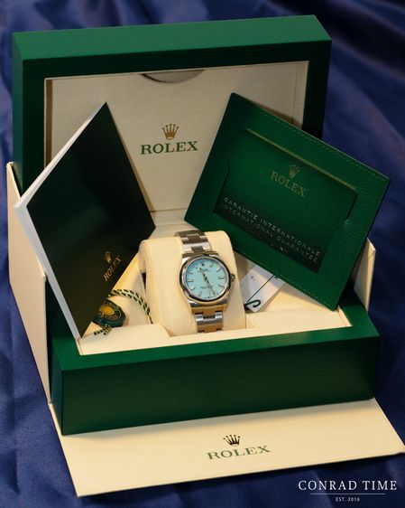 Rolex Oyster Perpetual 277200 Turquoise Dial Oyster Steel 2022 31mm. รูปที่ 12