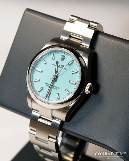 Rolex Oyster Perpetual 277200 Turquoise Dial Oyster Steel 2022 31mm. รูปที่ 2