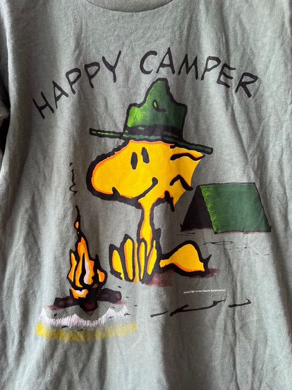 เสื้อ Vintage Peanuts Happy Camper รูปที่ 2