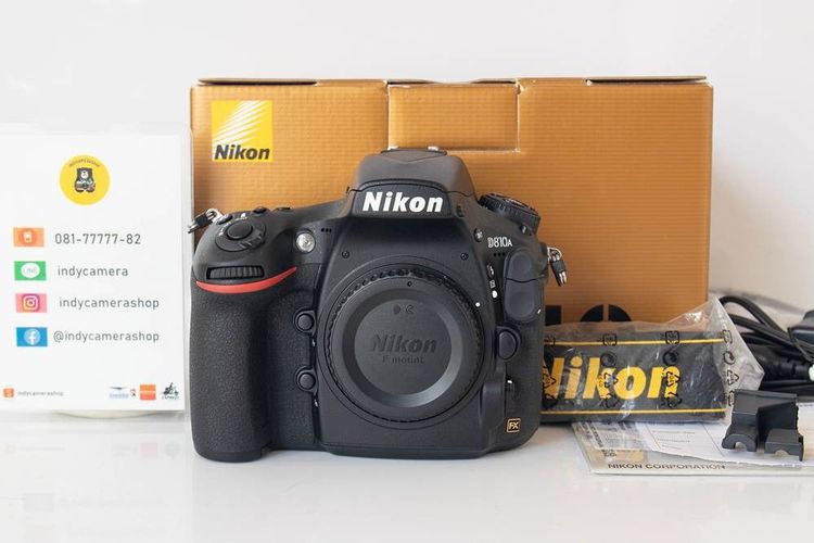 กล้อง DSLR ไม่กันน้ำ Nikon D810A เครื่องศูนย์ สภาพใหม่ ใช้น้อย ชัตเตอร์ 2,595 ภาพ
