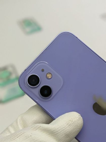 ขาย  เทิร์น iPhone 12 128 GB Purple ศูนย์ไทย สภาพสวย อุปกรณ์ครบยกกล่อง สุขภาพแบต 87 ประกันเหลือ แถม Adapter เพียง 13,590 บาท ครับ รูปที่ 12