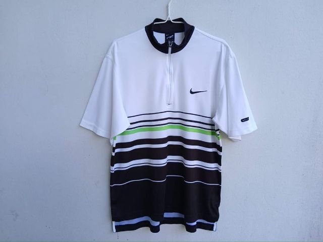 เสื้อเจอร์ซีย์ ผู้ชาย ขาว เสื้อเทนนิส Nike Agassi 90s.มือสอง