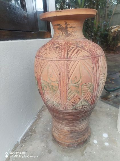 แจกัน​ดิน​เผา​ด่านเกวียน​ ของ​เก่า​สะสม รูปที่ 4