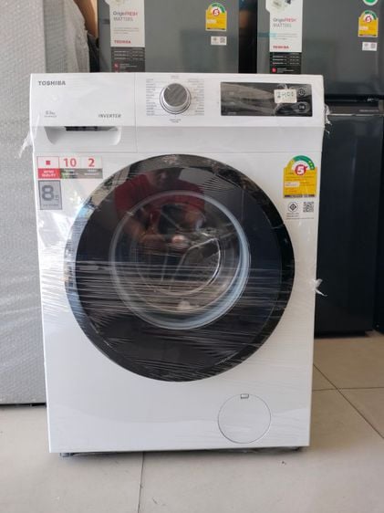 เครื่องซักผ้าฝาหน้า toshiba ระบบ inverter 8.5 กิโลเป็นสินค้าใหม่ยังไม่ผ่านการใช้งานประกันศูนย์ toshiba ราคา 8900 บาทสนใจโทร 085-386-1317 รูปที่ 3