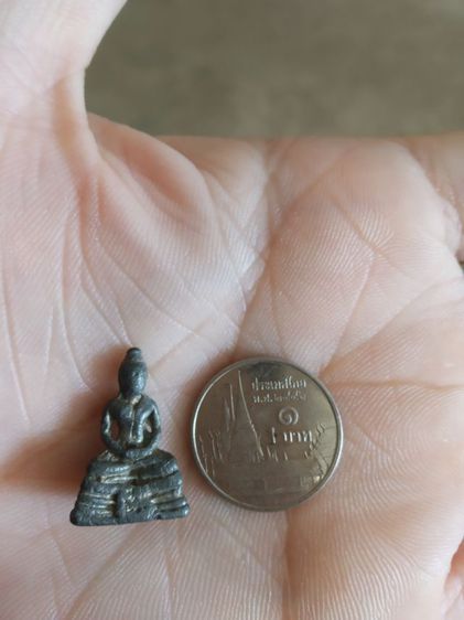 พระเนื้อโลหะพิมพ์เล็ก(พระรูปหล่อเนื้อโลหะพิมพ์พระพุทธ(300303)(ไม่ทราบพระเกจิที่สร้าง))พระบ้านพระเครื่องรางของมงคล รูปที่ 2