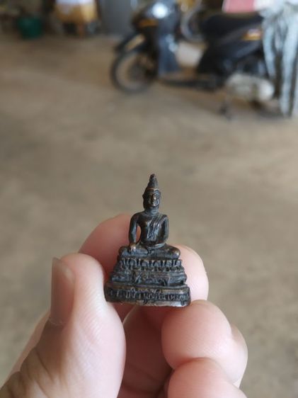 พระเนื้อทองแดงพิมพ์เล็ก(พระรูปหล่อพิมพ์พระพุทธพิมพ์เล็ก(300307)(ไม่ทราบที่มาไม่ทราบพระเกจิที่สร้าง))พระบ้านพระเครื่องรางของมงคล รูปที่ 3