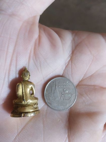 พระเนื้อกะไหล่ทองพิมพ์เล็ก(พระรูปหล่อพิมพ์พระพุทธเนื้อกะไหล่ทอง(300308)(ไม่รู้ที่มาไม่ทราบพระเกจิที่สร้าง))พระบ้านพระเครื่องรางของมงคล รูปที่ 16