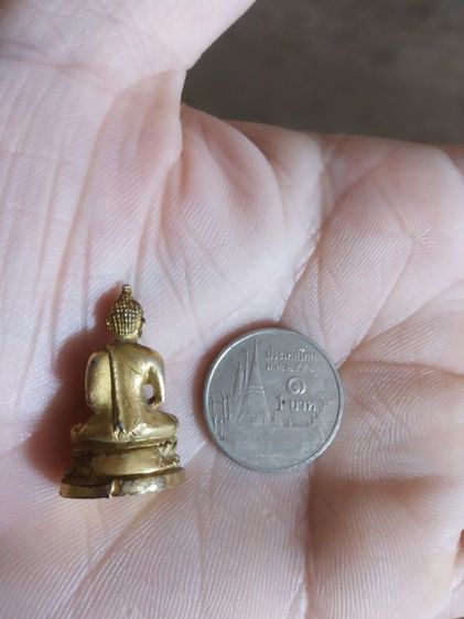 พระเนื้อกะไหล่ทองพิมพ์เล็ก(พระรูปหล่อพิมพ์พระพุทธเนื้อกะไหล่ทอง(300308)(ไม่รู้ที่มาไม่ทราบพระเกจิที่สร้าง))พระบ้านพระเครื่องรางของมงคล รูปที่ 15