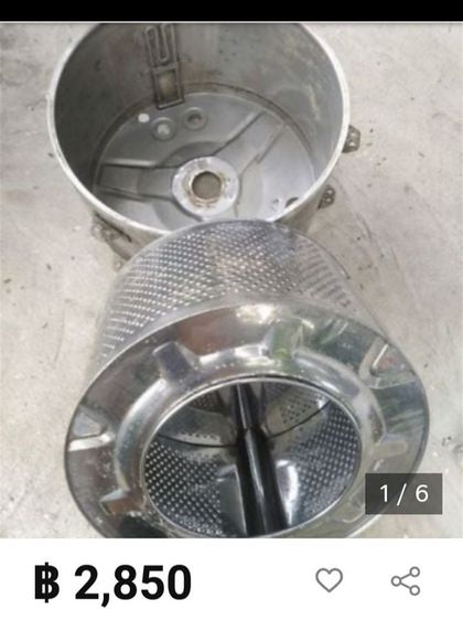 อะไหล่เครื่องซักผ้า​ ถังสแตนเลส​อย่างหนา2ชั้น รูปที่ 2