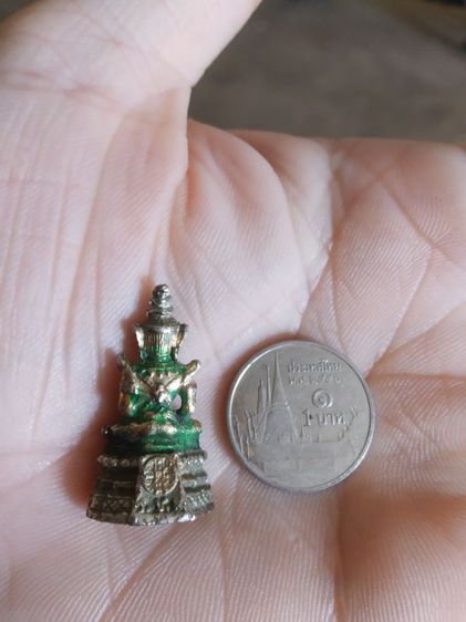 พระเนื้อโลหะพิมพ์เล็ก(พระรูปหล่อพิมพ์พระแก้วมรกต(ไม่รู้ที่มาไม่ทราบพระเกจิที่สร้าง)(300309))พระบ้านพักเครื่องรางของมงคล รูปที่ 10